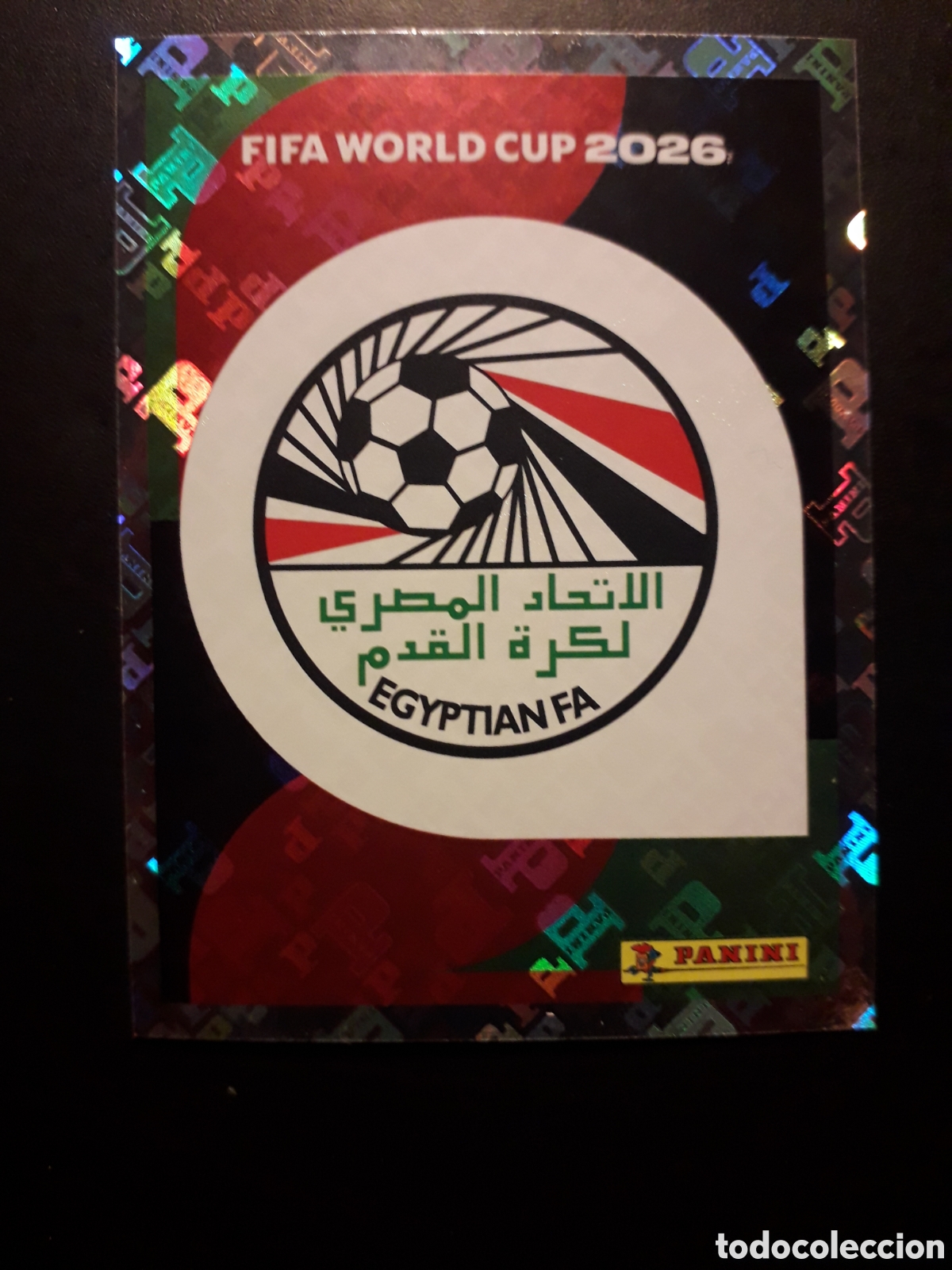 Cromos de F&uacute;tbol: ESCUDO EGIPTO EGY 1 MUNDIAL F&Uacute;TBOL 2026 FIFA WORLD CUP PANINI SIN PEGAR PEDIDO M&Iacute;NIMO 3&euro;