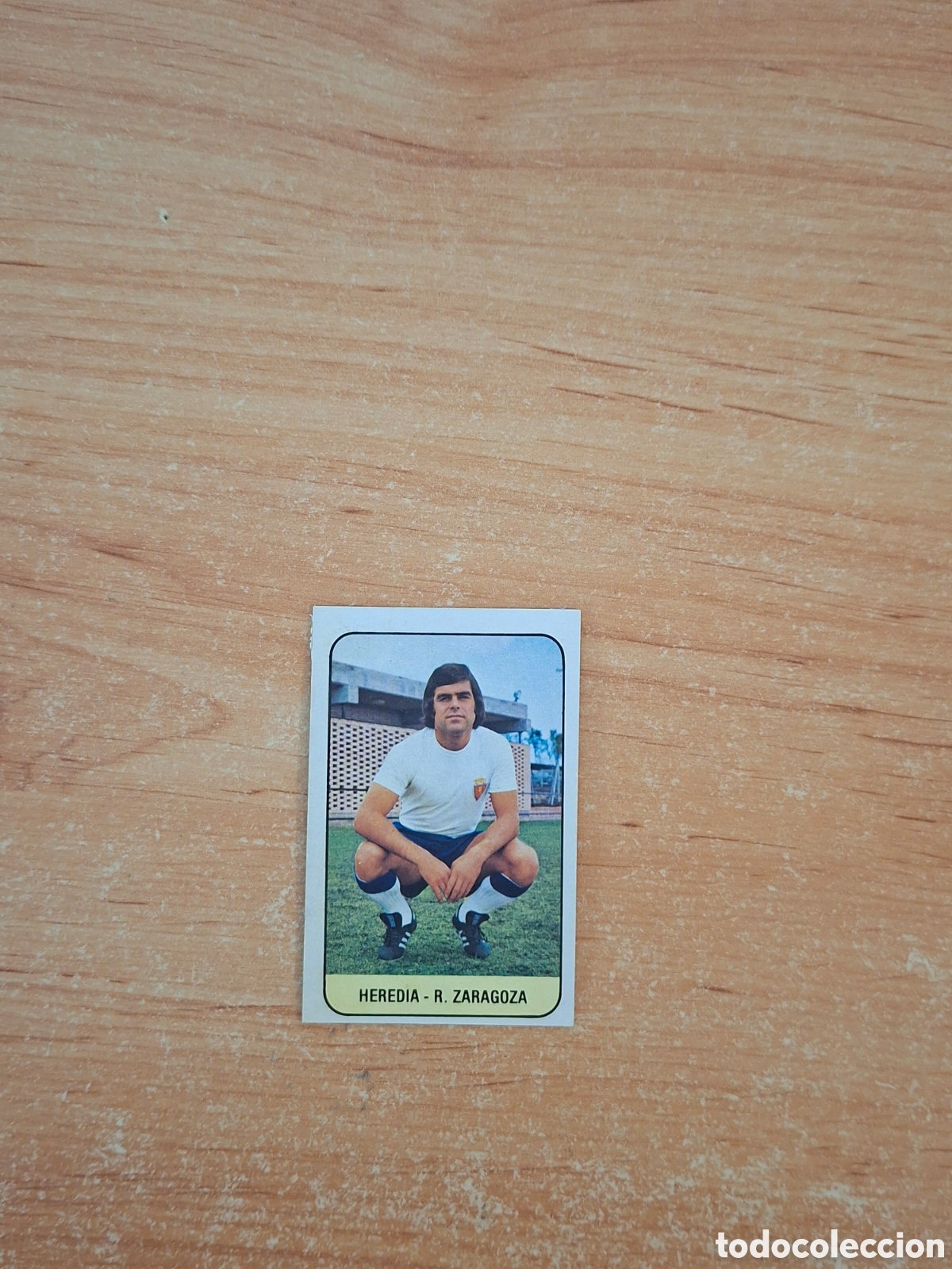 Cromos de F&uacute;tbol: Este 78 79 heredia Zaragoza baja despegado ver fotos