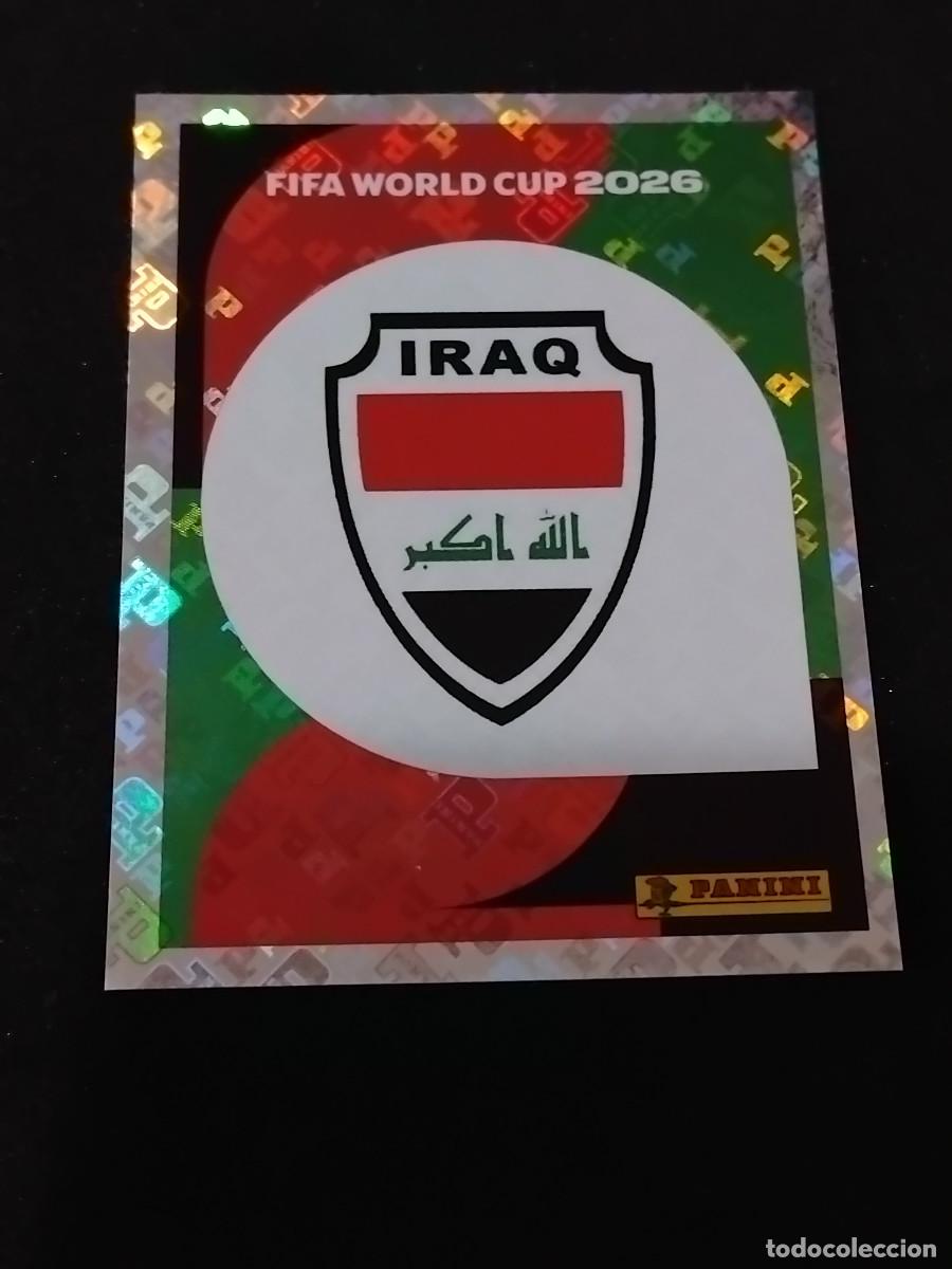 Cromos de F&uacute;tbol: ESCUDO DE IRAQ IRQ 1 - PANINI FIFA WORLD CUP 2026 - MUNDIAL 2026 STICKER WORLD CUP 26