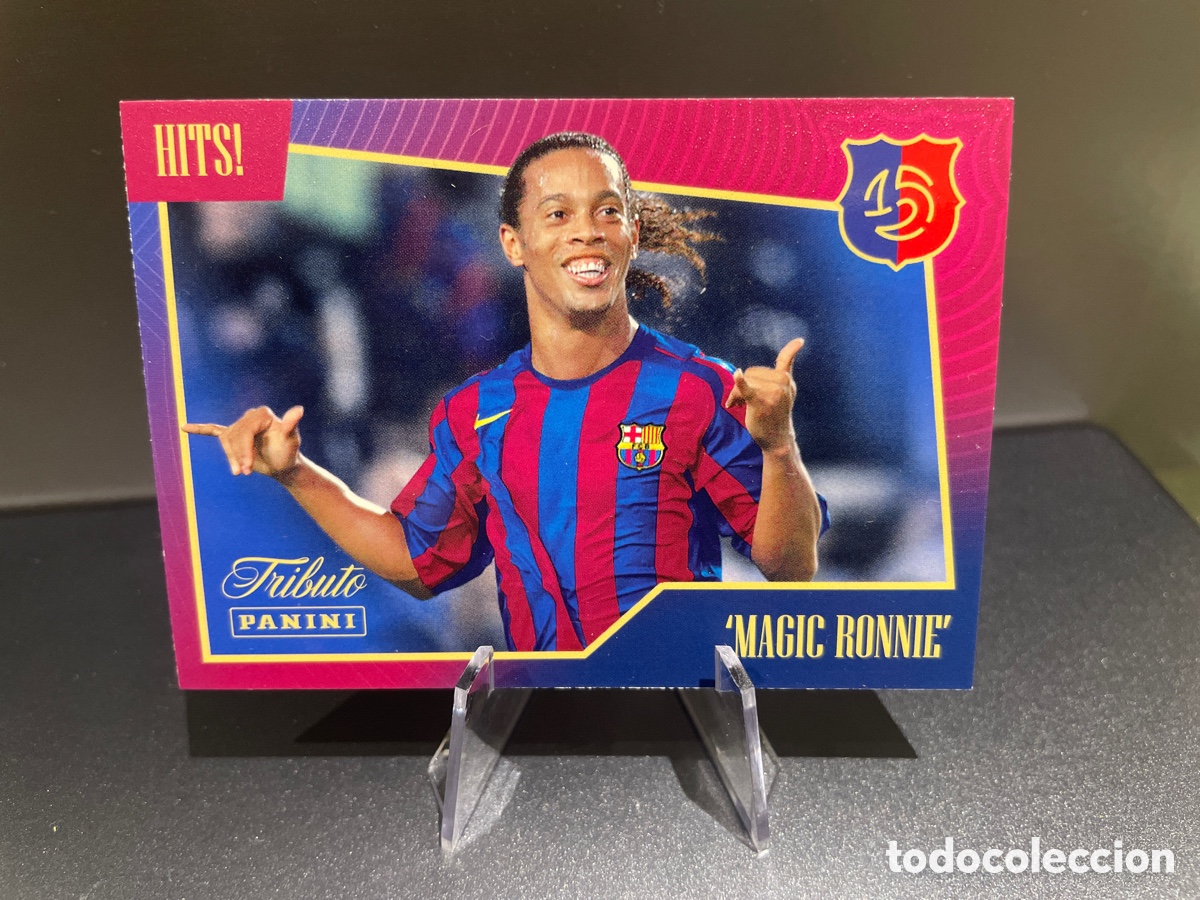 Cromos de F&uacute;tbol: Ronaldinho 53 Hits! magic Ronnie Tributo Panini 125 Aniversario FC Barcelona