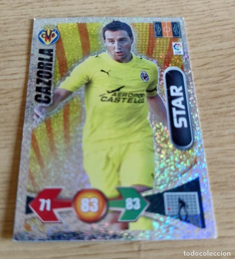 Cromos de F&uacute;tbol: CARD FOOTBALL CAZORLA VILLAREAL STAR ADRENALYN XL LIGA 2009/10 09 10 PANINI BRILLANTINA FINA