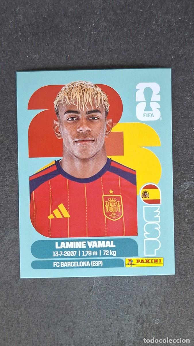 Cromos de F&uacute;tbol: L1 LAMINE YAMAL SELECCION ESPA&Ntilde;A 15 MUNDIAL FIFA WORLD CUP 2026 PANINI NUNCA PEGADO SIN PEGAR