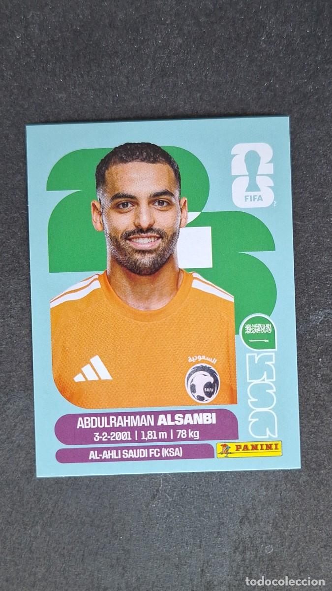 Cromos de F&uacute;tbol: L1 ALSANBI SELECCION ARABIA SAUDI 3 MUNDIAL FIFA WORLD CUP 2026 PANINI NUNCA PEGADO SIN PEGAR