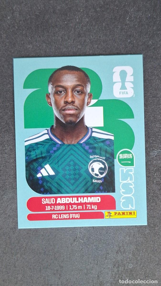 Cromos de F&uacute;tbol: L1 ABDULHAMID SELECCION ARABIA SAUDI 4 MUNDIAL FIFA WORLD CUP 2026 PANINI NUNCA PEGADO SIN PEGAR