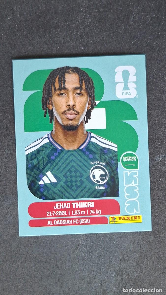 Cromos de F&uacute;tbol: L1 THIKRI SELECCION ARABIA SAUDI 6 MUNDIAL FIFA WORLD CUP 2026 PANINI NUNCA PEGADO SIN PEGAR