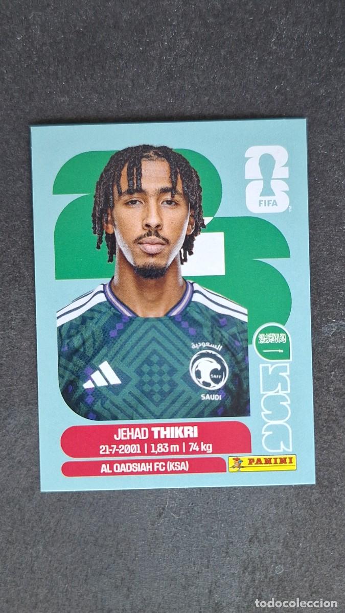Cromos de F&uacute;tbol: L1 THIKRI SELECCION ARABIA SAUDI 6 MUNDIAL FIFA WORLD CUP 2026 PANINI NUNCA PEGADO SIN PEGAR