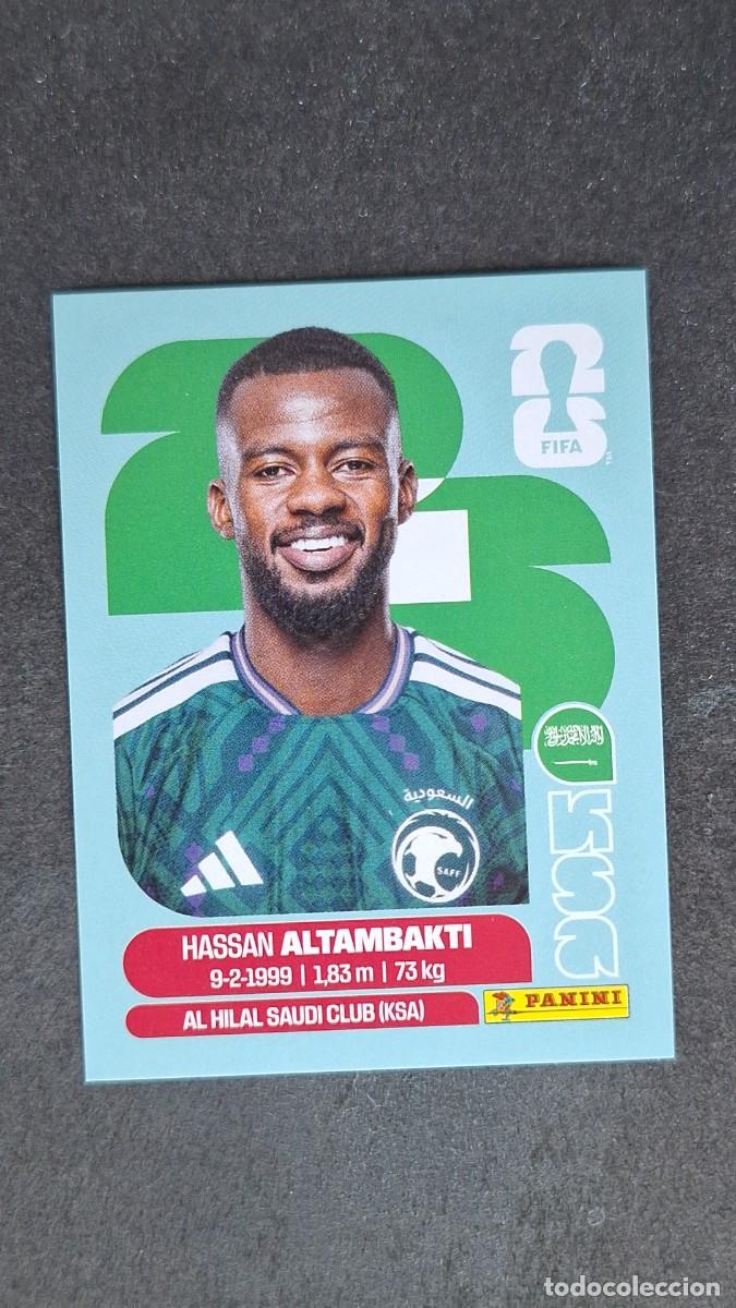 Cromos de F&uacute;tbol: L1 ALTAMBAKTI SELECCION ARABIA SAUDI 8 MUNDIAL FIFA WORLD CUP 2026 PANINI NUNCA PEGADO SIN PEGAR