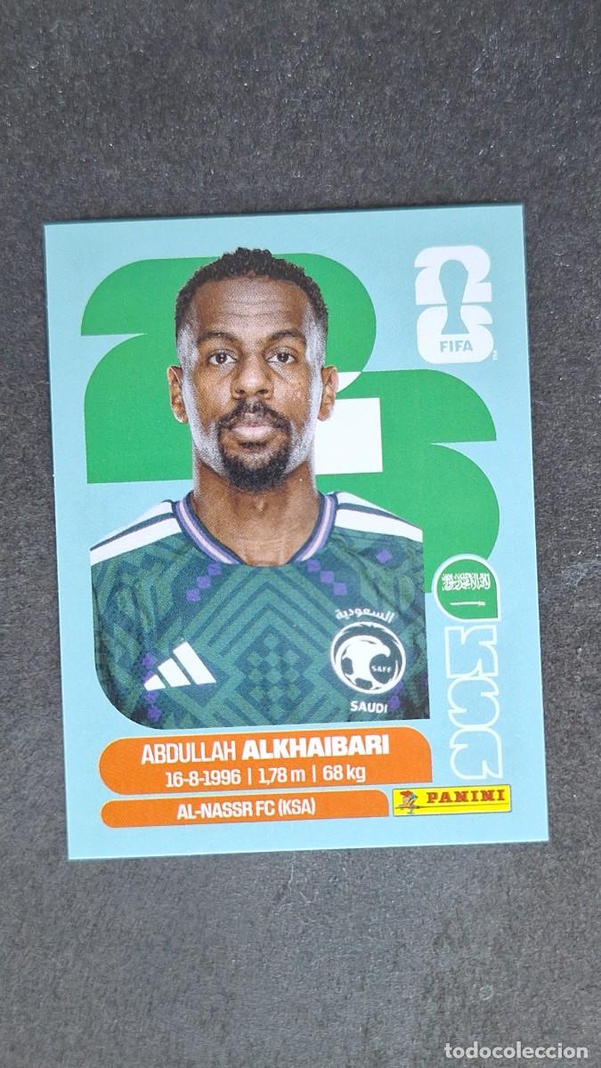 Cromos de F&uacute;tbol: L1 ALKHAIBARI SELECCION ARABIA SAUDI 11 MUNDIAL FIFA WORLD CUP 2026 PANINI NUNCA PEGADO SIN PEGAR