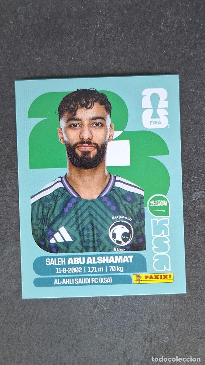 Cromos de F&uacute;tbol: L1 ABU ALSHAMAT SELECCION ARABIA SAUDI 14 MUNDIAL FIFA WORLD CUP 2026 PANINI NUNCA PEGADO SIN PEGAR