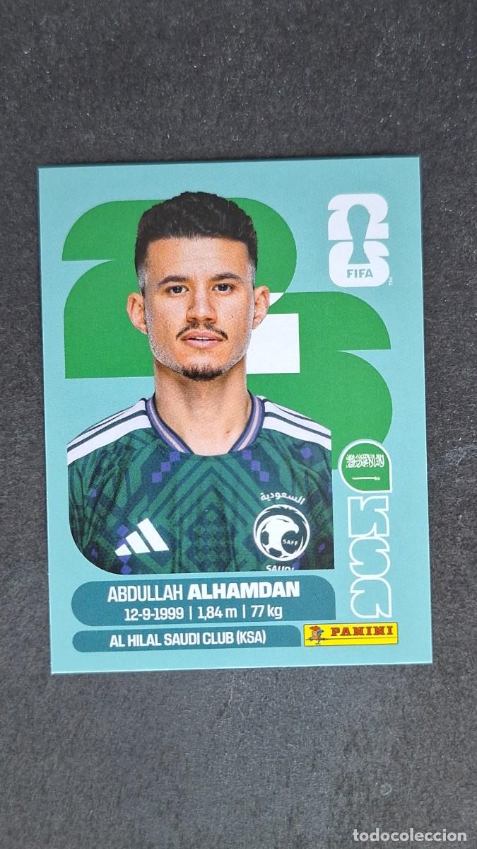 Cromos de F&uacute;tbol: L1 ALHAMDAN SELECCION ARABIA SAUDI 20 MUNDIAL FIFA WORLD CUP 2026 PANINI NUNCA PEGADO SIN PEGAR