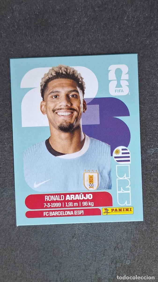 Cromos de F&uacute;tbol: L1 ARAUJO SELECCION URUGUAY 4 MUNDIAL FIFA WORLD CUP 2026 PANINI NUNCA PEGADO SIN PEGAR