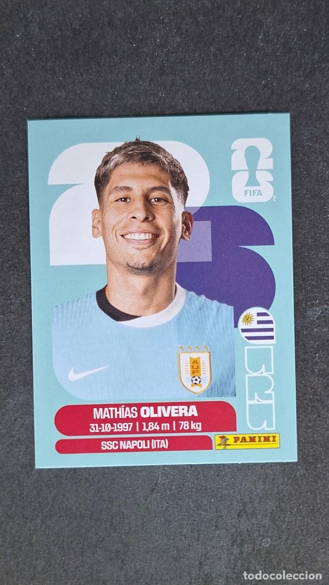 Cromos de F&uacute;tbol: L1 OLIVERA SELECCION URUGUAY 7 MUNDIAL FIFA WORLD CUP 2026 PANINI NUNCA PEGADO SIN PEGAR