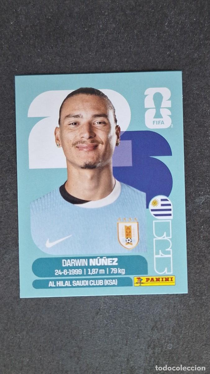 Cromos de F&uacute;tbol: L1 DARWIN NU&Ntilde;EZ SELECCION URUGUAY 17 MUNDIAL FIFA WORLD CUP 2026 PANINI NUNCA PEGADO SIN PEGAR