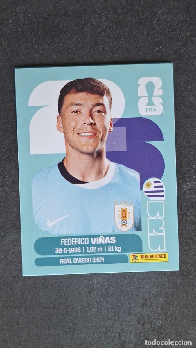 Cromos de F&uacute;tbol: L1 VI&Ntilde;AS SELECCION URUGUAY 18 MUNDIAL FIFA WORLD CUP 2026 PANINI NUNCA PEGADO SIN PEGAR