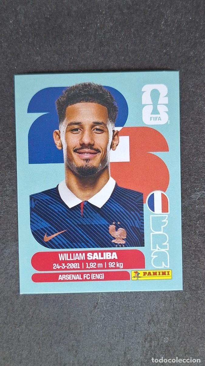 Cromos de F&uacute;tbol: L1 SALIBA SELECCION FRANCIA 4 MUNDIAL FIFA WORLD CUP 2026 PANINI NUNCA PEGADO SIN PEGAR