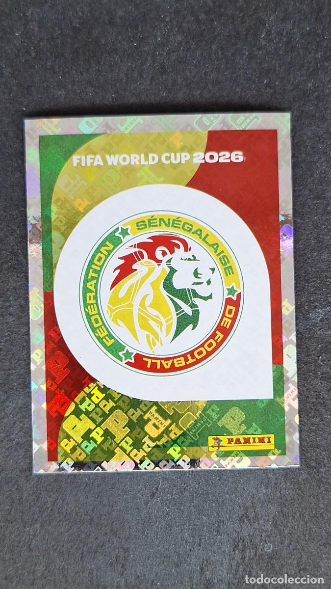 Cromos de F&uacute;tbol: L1 ESCUDO SELECCION SENEGAL 1 MUNDIAL FIFA WORLD CUP 2026 PANINI NUNCA PEGADO SIN PEGAR