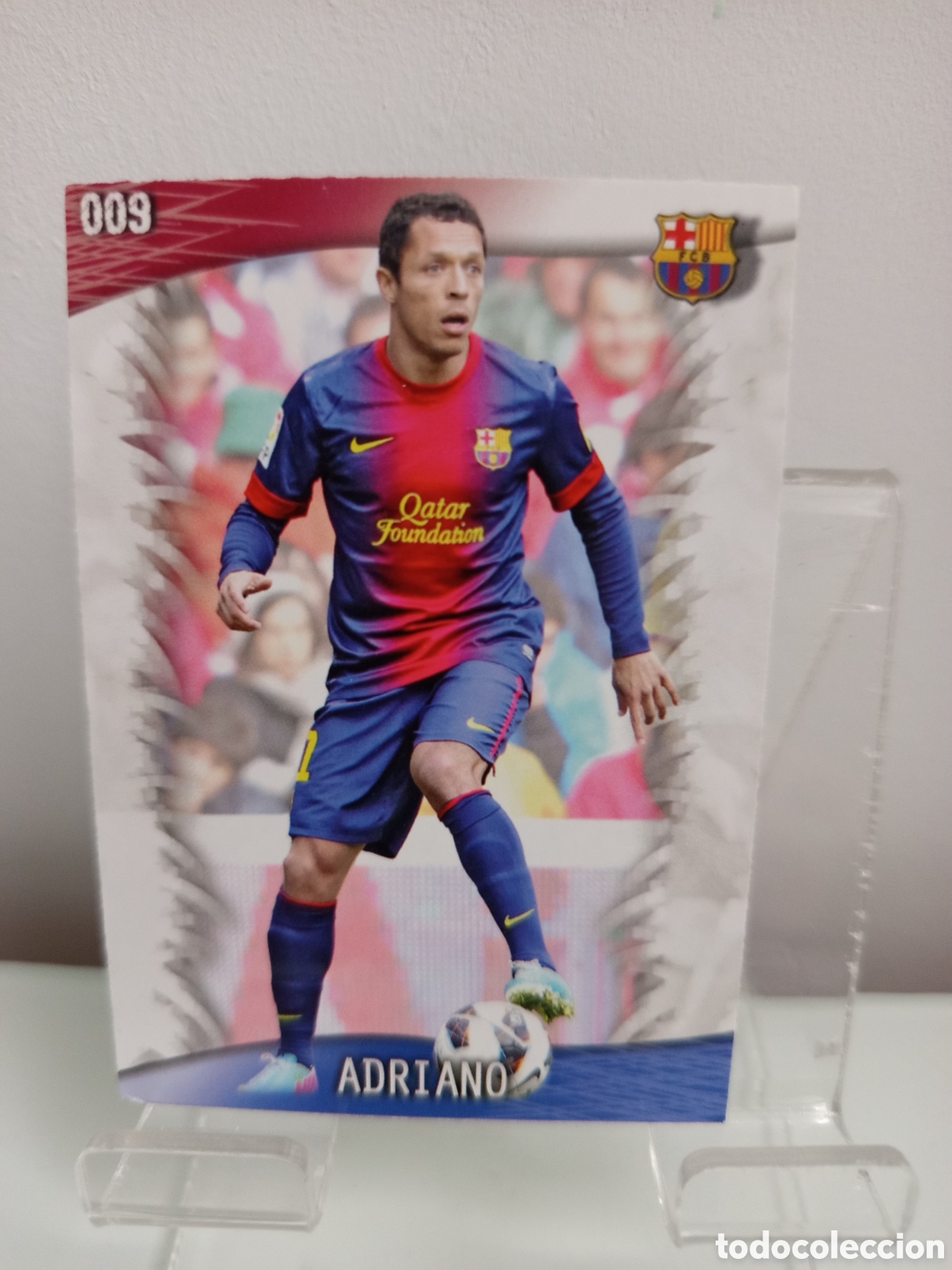 Cromos de F&uacute;tbol: ❇️ CROMO CARD ⚽ ADRIANO BARCELONA 9 FICHAS LIGA QUIZ GAME 2014 13 14 2013 2014 MUNDICROMO ❇️
