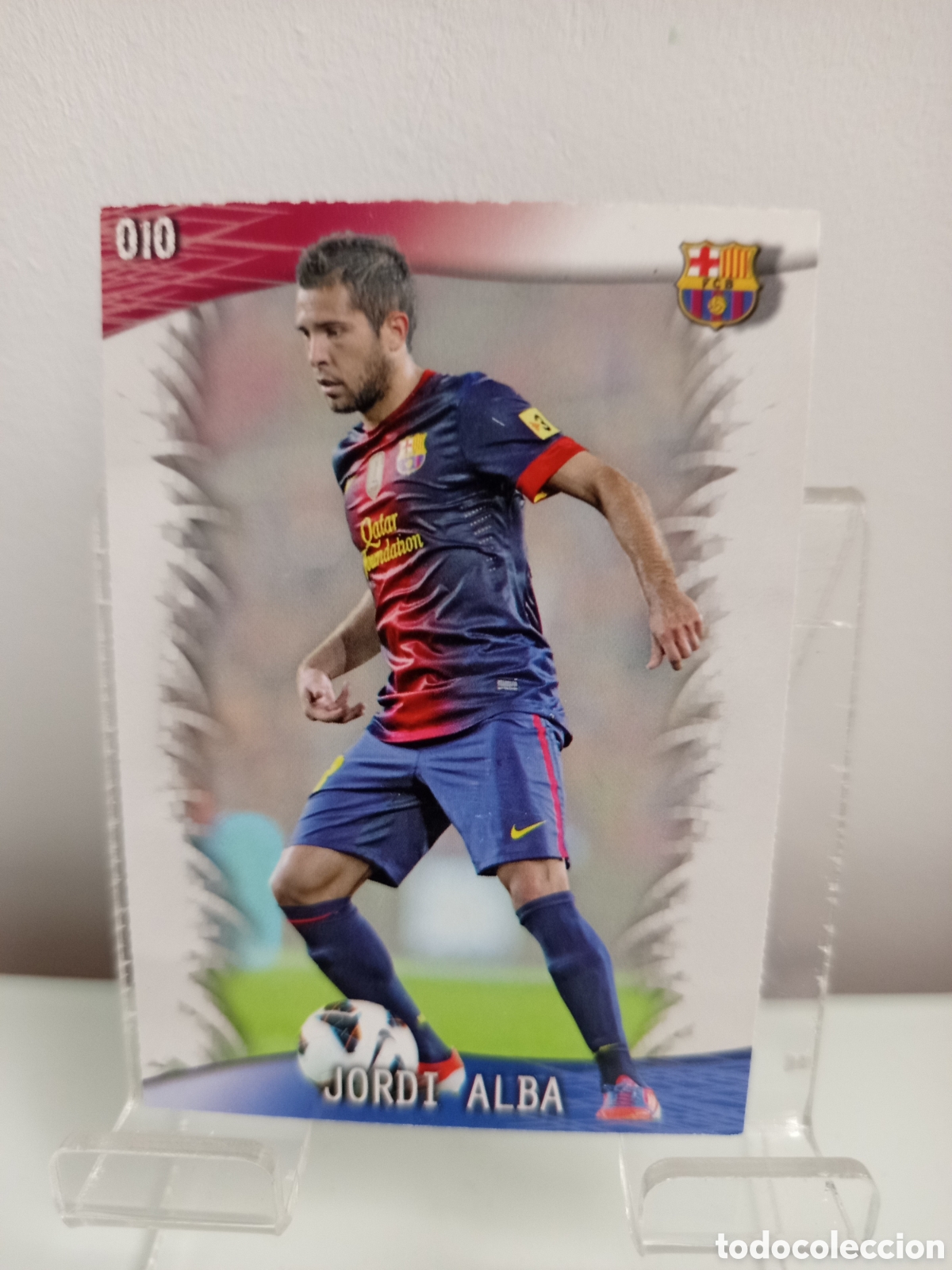 Cromos de F&uacute;tbol: ❇️ CROMO CARD ⚽ JORDI ALBA BARCELONA 10 FICHAS LIGA QUIZ GAME 2014 13 14 2013 2014 MUNDICROMO ❇️