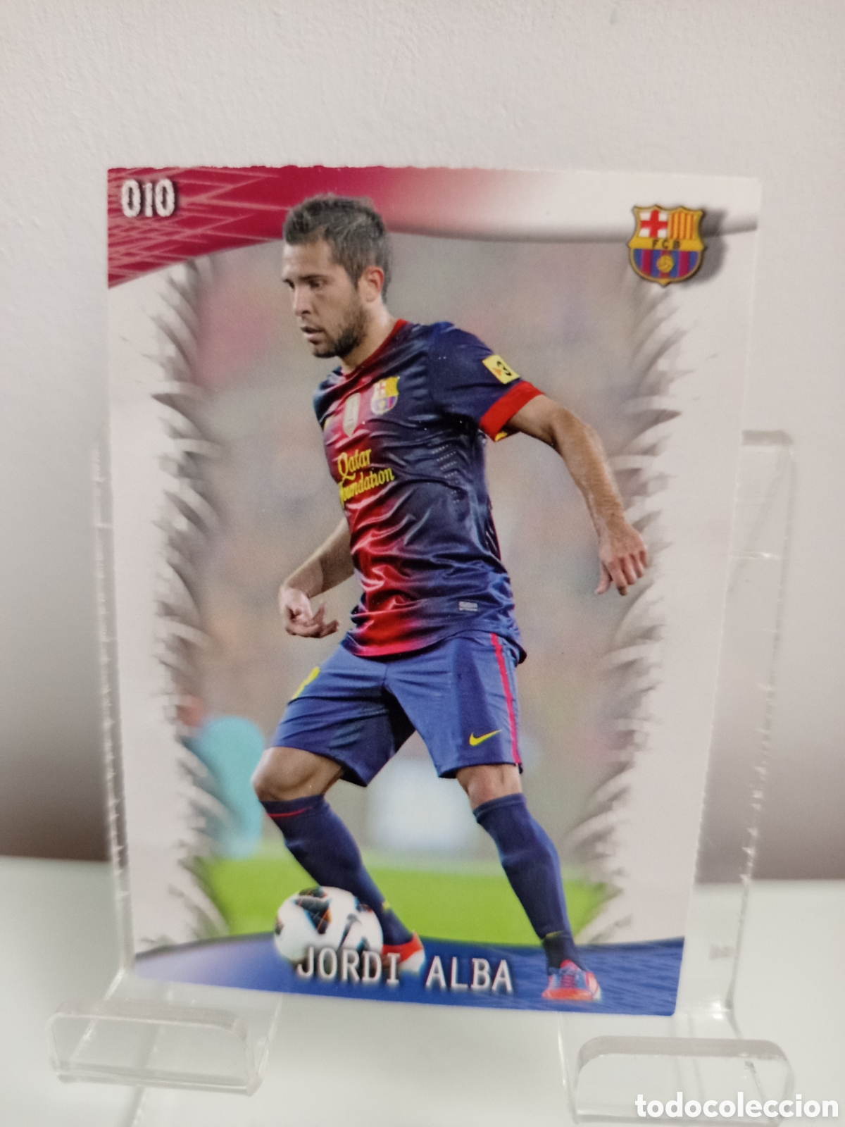 Cromos de F&uacute;tbol: ❇️ CROMO CARD ⚽ JORDI ALBA BARCELONA 10 FICHAS LIGA QUIZ GAME 2014 13 14 2013 2014 MUNDICROMO ❇️