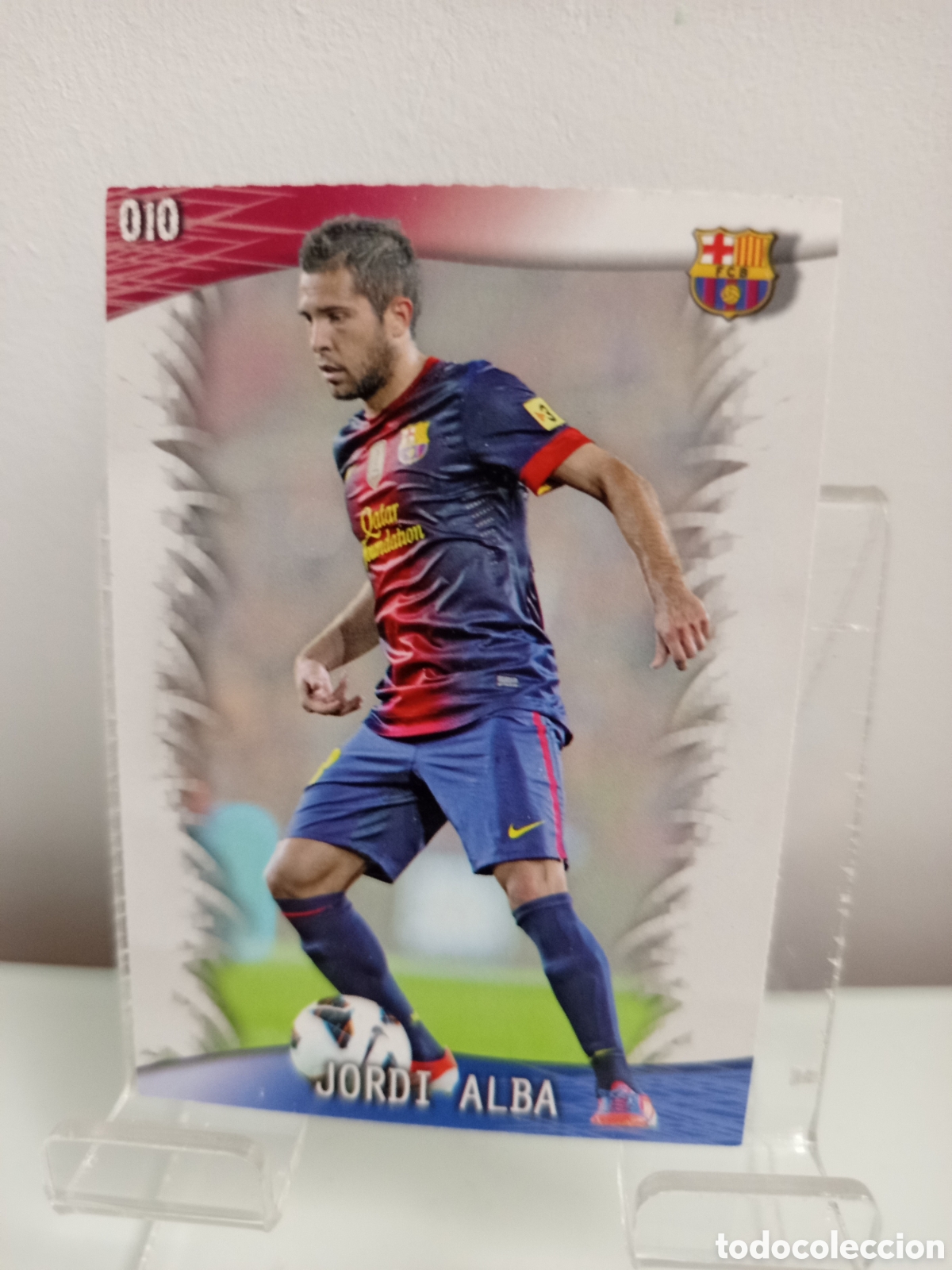 Cromos de F&uacute;tbol: ❇️ CROMO CARD ⚽ JORDI ALBA BARCELONA 10 FICHAS LIGA QUIZ GAME 2014 13 14 2013 2014 MUNDICROMO ❇️