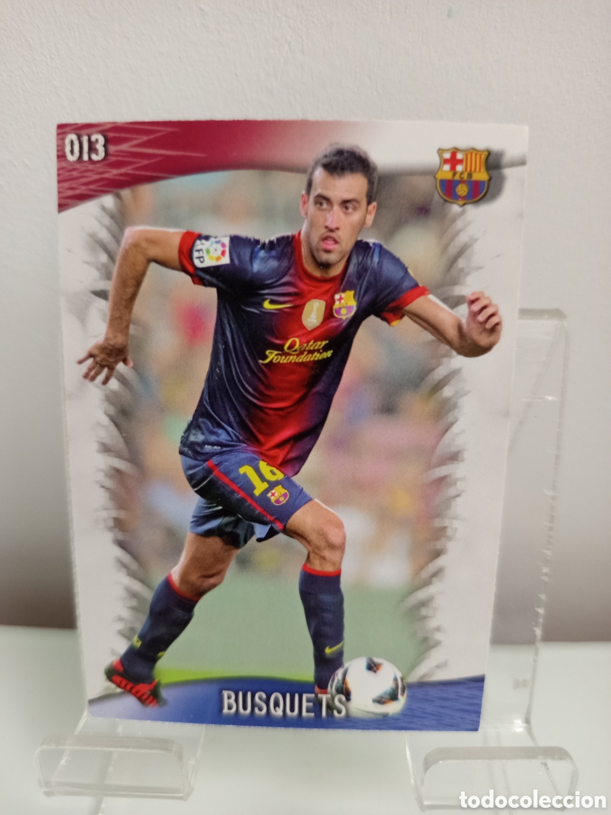 Football Stickers: ❇️ CROMO CARD ⚽ BUSQUETS BARCELONA 13 FICHAS LIGA QUIZ GAME 2014 13 14 2013 2014 MUNDICROMO ❇️