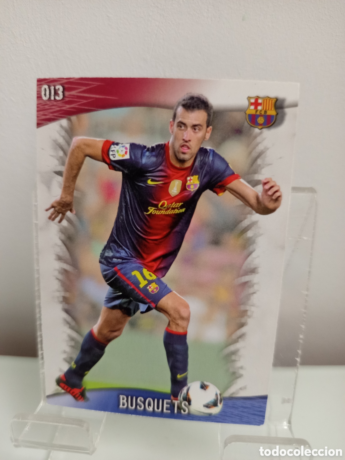 Football Stickers: ❇️ CROMO CARD ⚽ BUSQUETS BARCELONA 13 FICHAS LIGA QUIZ GAME 2014 13 14 2013 2014 MUNDICROMO ❇️