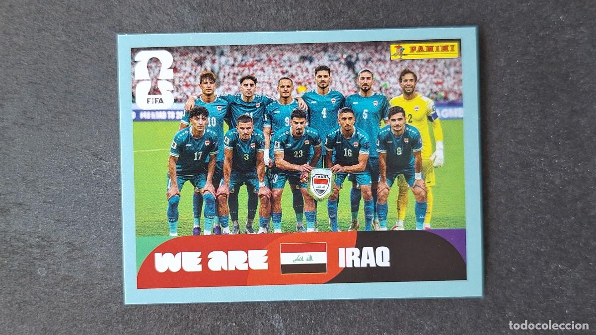 Cromos de F&uacute;tbol: L1 EQUIPO SELECCION IRAQ 13 MUNDIAL FIFA WORLD CUP 2026 PANINI NUNCA PEGADO SIN PEGAR