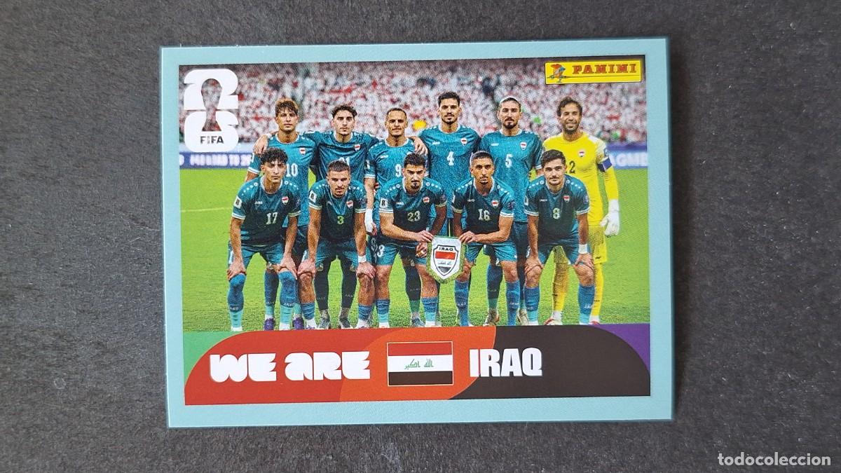 Cromos de F&uacute;tbol: L1 EQUIPO SELECCION IRAQ 13 MUNDIAL FIFA WORLD CUP 2026 PANINI NUNCA PEGADO SIN PEGAR