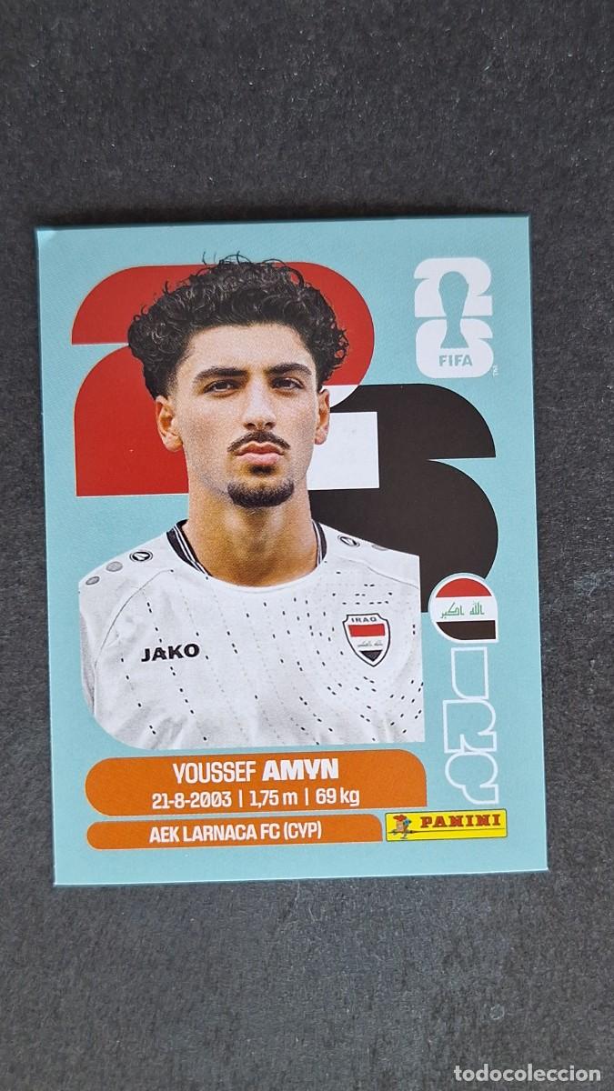 Cromos de F&uacute;tbol: L1 AMYN SELECCION IRAQ 14 MUNDIAL FIFA WORLD CUP 2026 PANINI NUNCA PEGADO SIN PEGAR