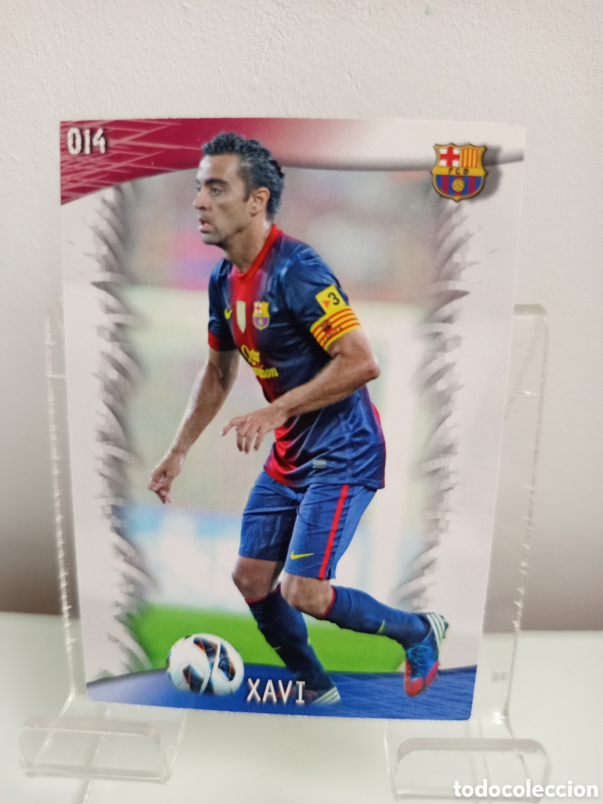 Cromos de F&uacute;tbol: ❇️ CROMO CARD ⚽ XAVI BARCELONA 14 FICHAS LIGA QUIZ GAME 2014 13 14 2013 2014 MUNDICROMO ❇️