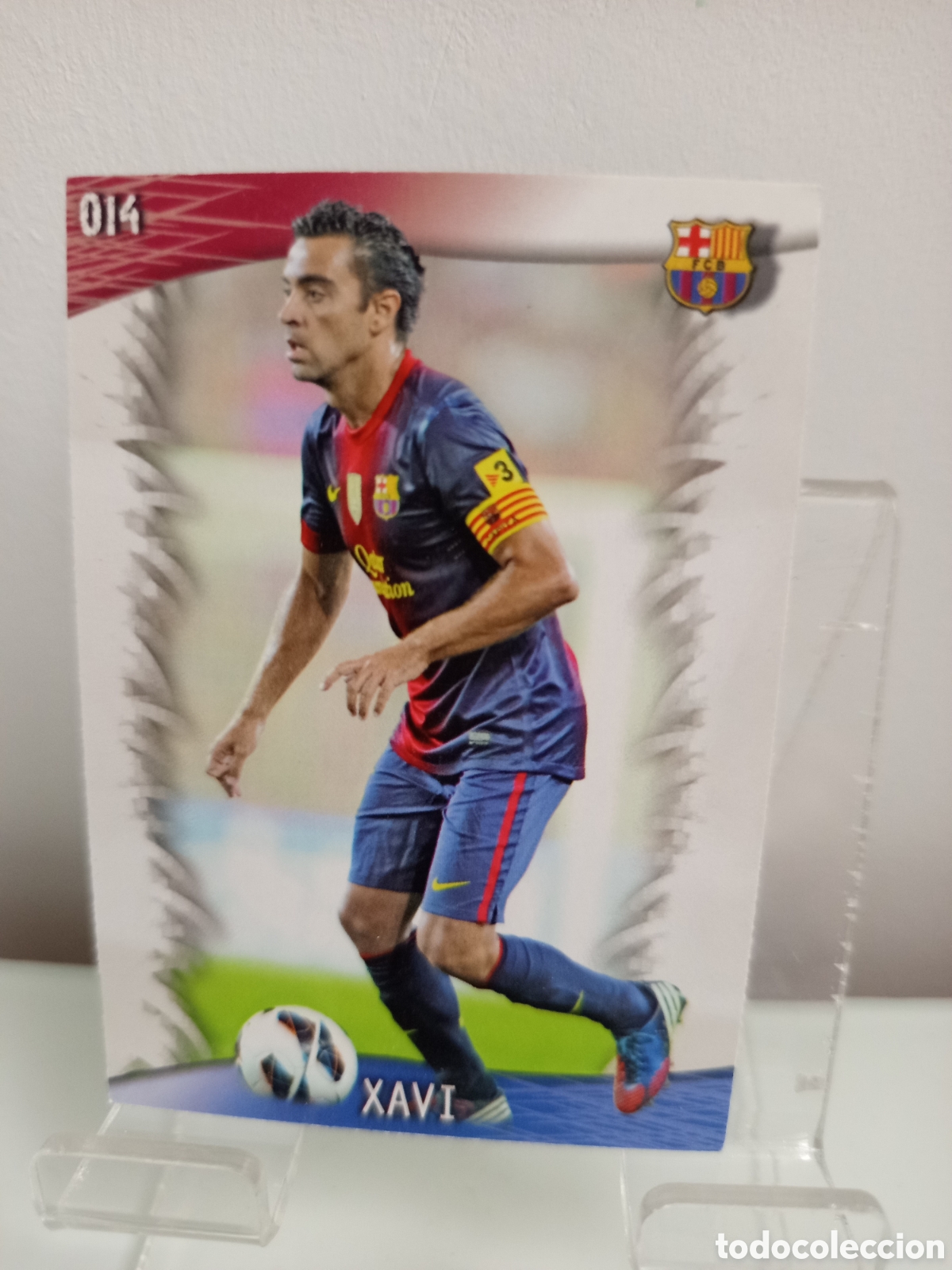 Cromos de F&uacute;tbol: ❇️ CROMO CARD ⚽ XAVI BARCELONA 14 FICHAS LIGA QUIZ GAME 2014 13 14 2013 2014 MUNDICROMO ❇️