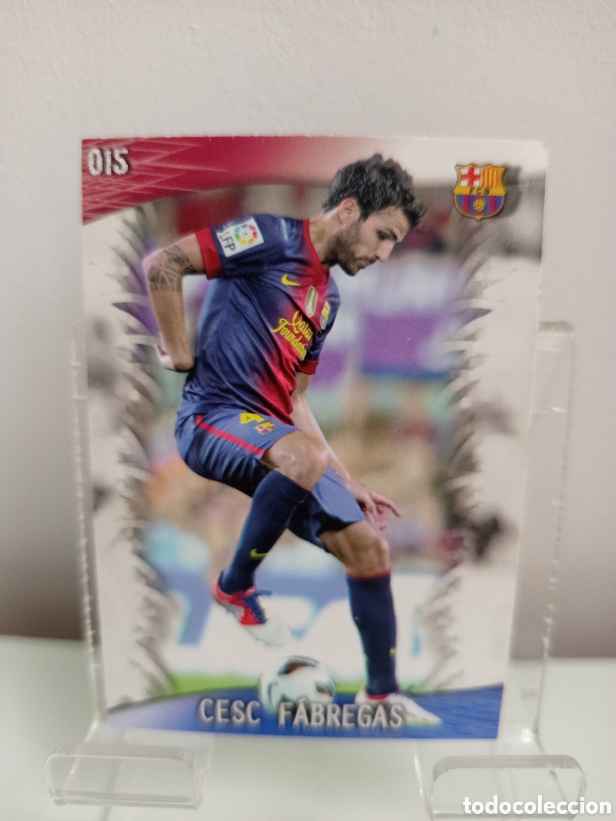 Cromos de F&uacute;tbol: ❇️ CROMO CARD ⚽ CESC F&Aacute;BREGAS BARCELONA 15 FICHAS LIGA QUIZ GAME 2014 13 14 2013 2014 MUNDICROMO ❇️
