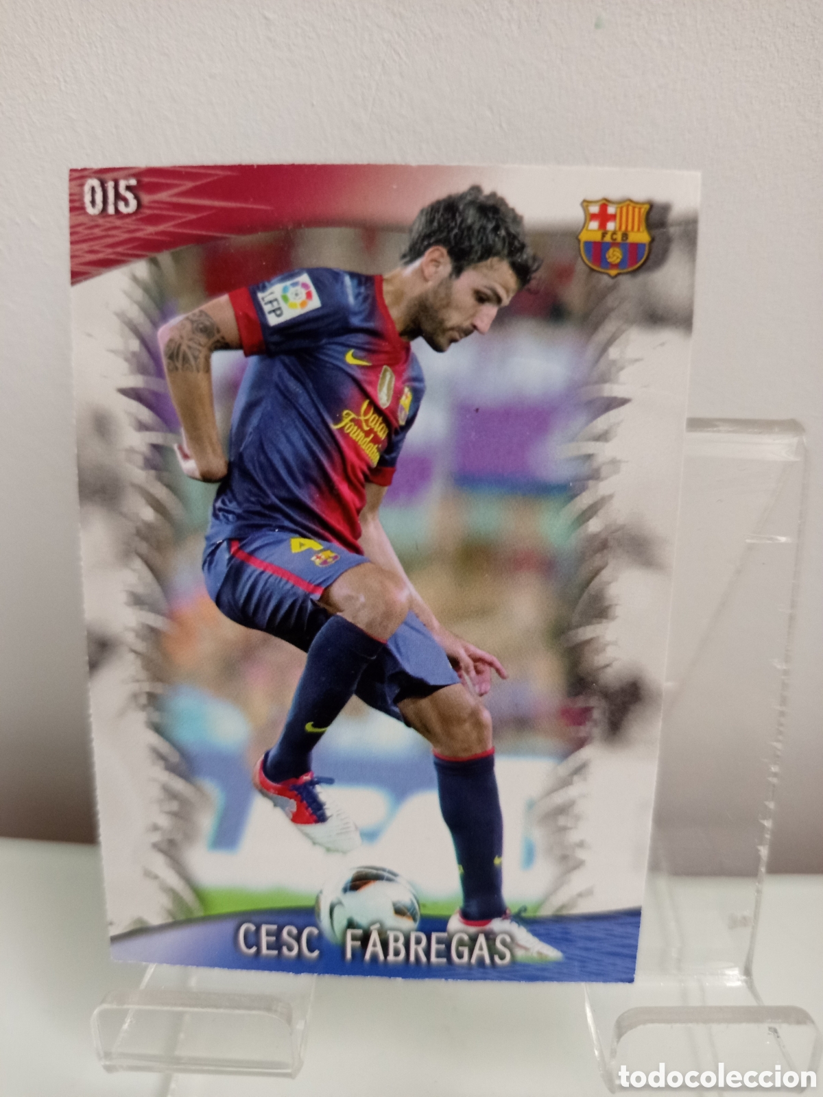 Cromos de F&uacute;tbol: ❇️ CROMO CARD ⚽ CESC F&Aacute;BREGAS BARCELONA 15 FICHAS LIGA QUIZ GAME 2014 13 14 2013 2014 MUNDICROMO ❇️