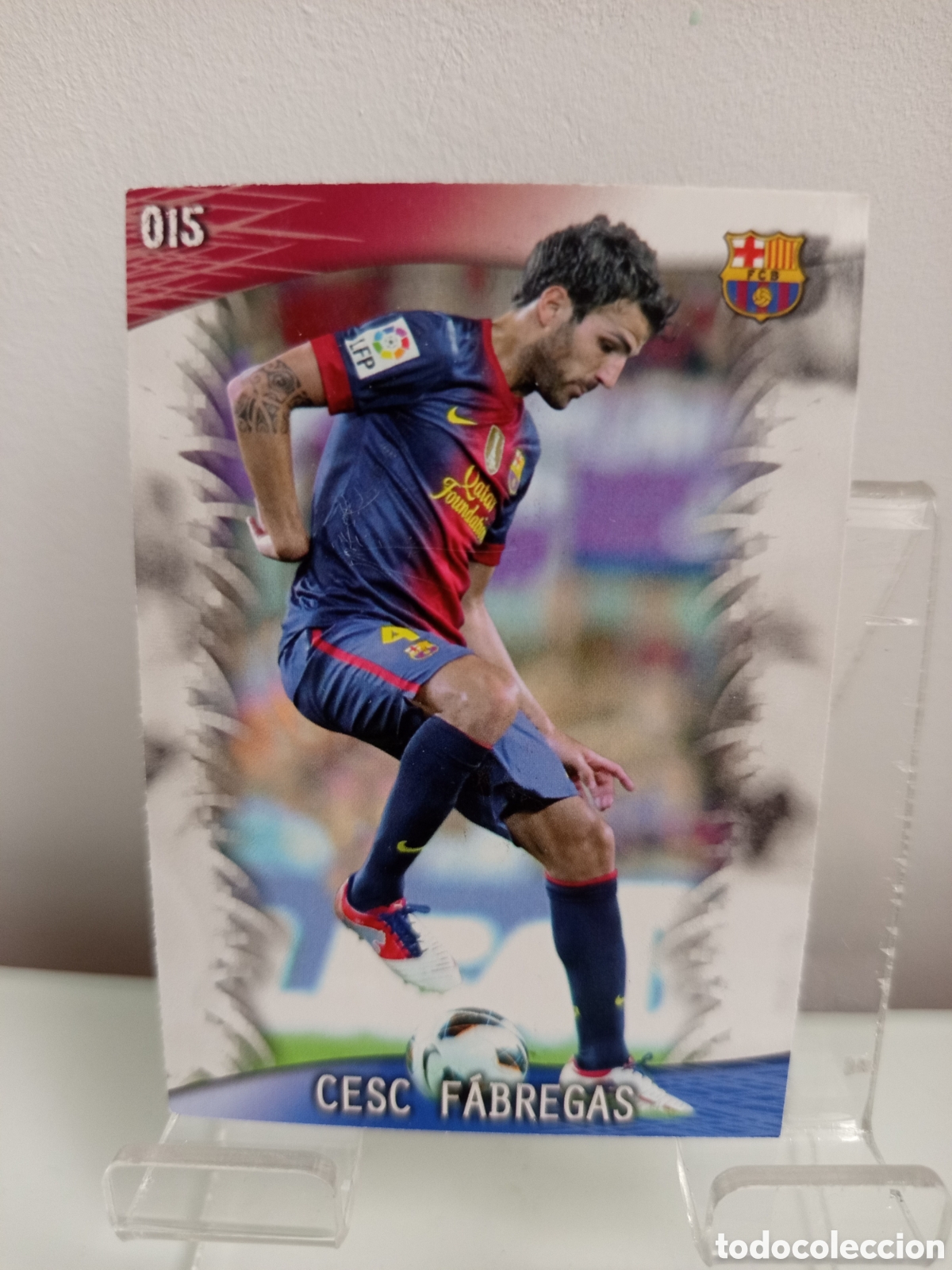 Cromos de F&uacute;tbol: ❇️ CROMO CARD ⚽ CESC F&Aacute;BREGAS BARCELONA 15 FICHAS LIGA QUIZ GAME 2014 13 14 2013 2014 MUNDICROMO ❇️