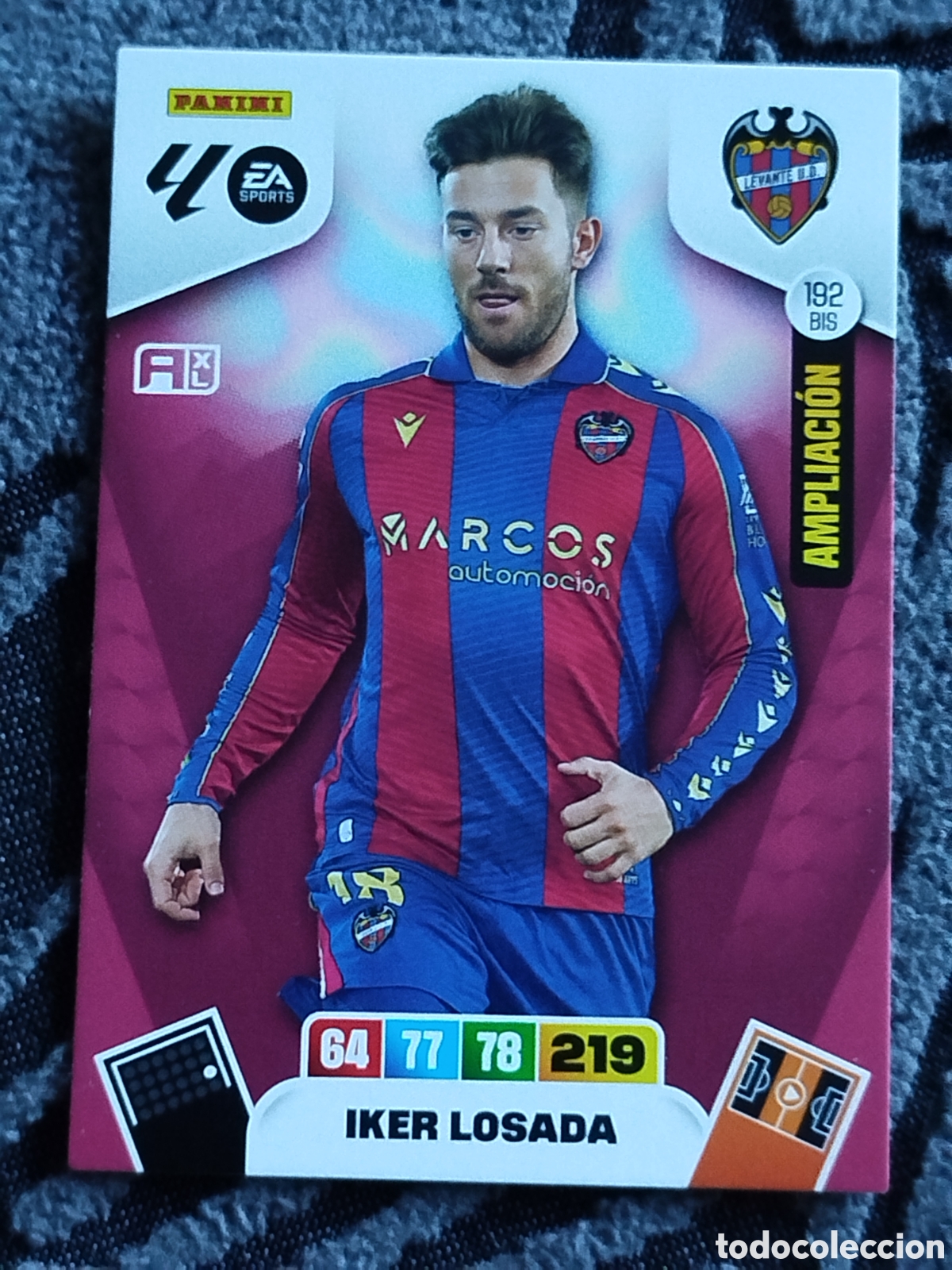 Cromos de F&uacute;tbol: ADRENALYN XL 2025 2026 25 26 PANINI IKER LOSADA LEVANTE 192 BIS AMPLIACI&Oacute;N MOMENTUM CROMO CARD