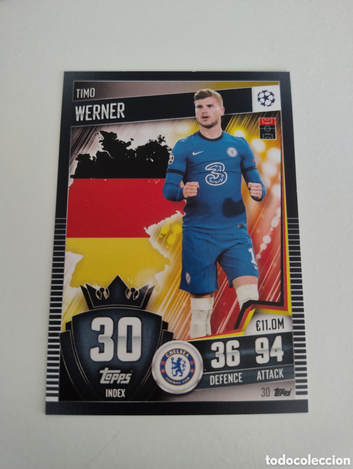 Cromos de F&uacute;tbol: 30 - Werner - Chelsea - Topps Match Attax 101 2020 - 2021