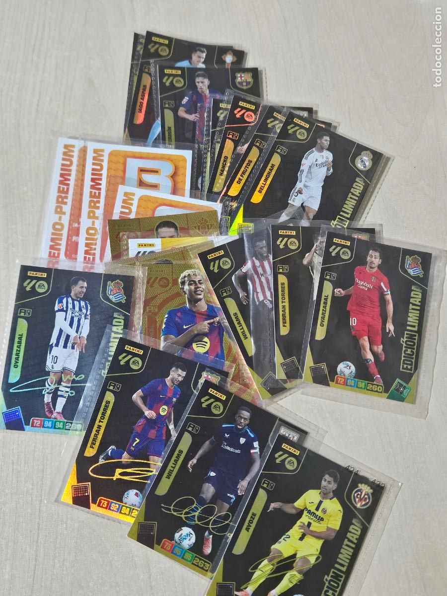 Cromos de F&uacute;tbol: Adrenalyn 25 26 LOTE DE 23 EDICIONES LIMITADA CON FIRMA ,YAMAL VER FOTOS