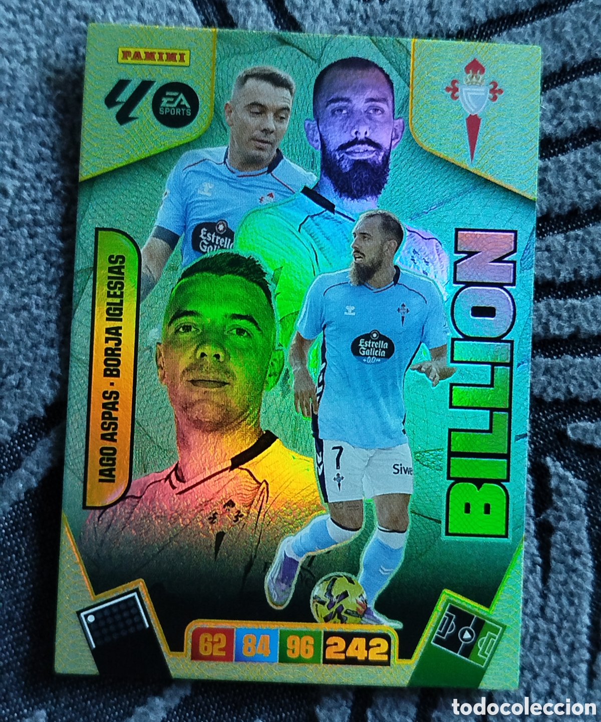 Cromos de F&uacute;tbol: BILLION IAGO ASPAS BORJA IGLESIAS CELTA VIGO ADRENALYN XL 2025 2026 25 26 PANINI MOMENTUM CROMO CARD