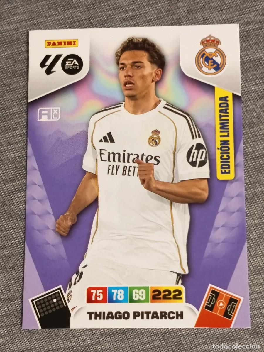 Cromos de F&uacute;tbol: Adrenalyn XL 2025 2026 25 26 Card THIAGO PITARCH EDICION LIMITADA REAL MADRID nuevo