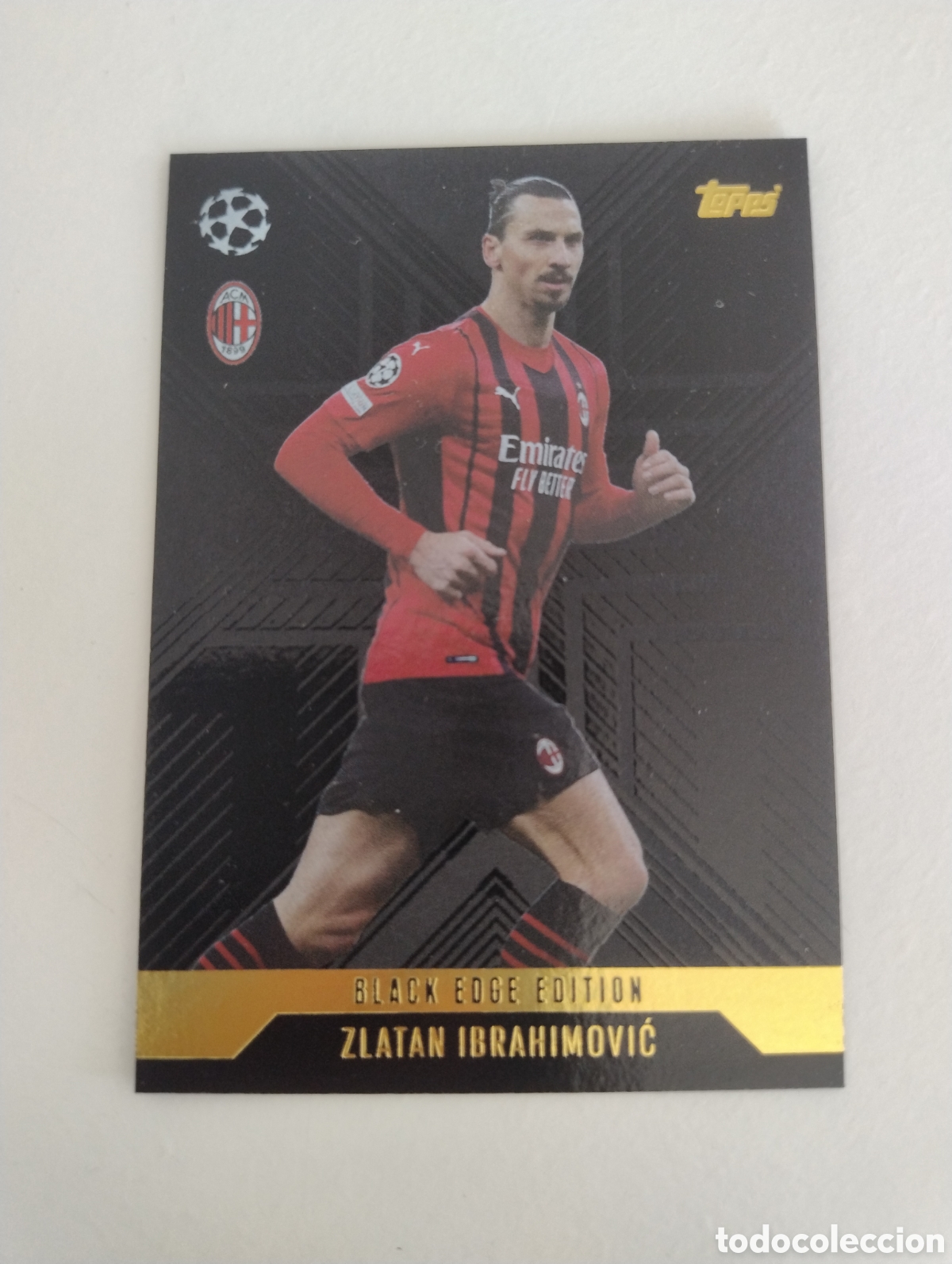 Cromos de F&uacute;tbol: BLA 9 - Ibrahimovic - Mil&aacute;n - Topps Match Attax Extra 2024 - 2025 Black Edge Edition