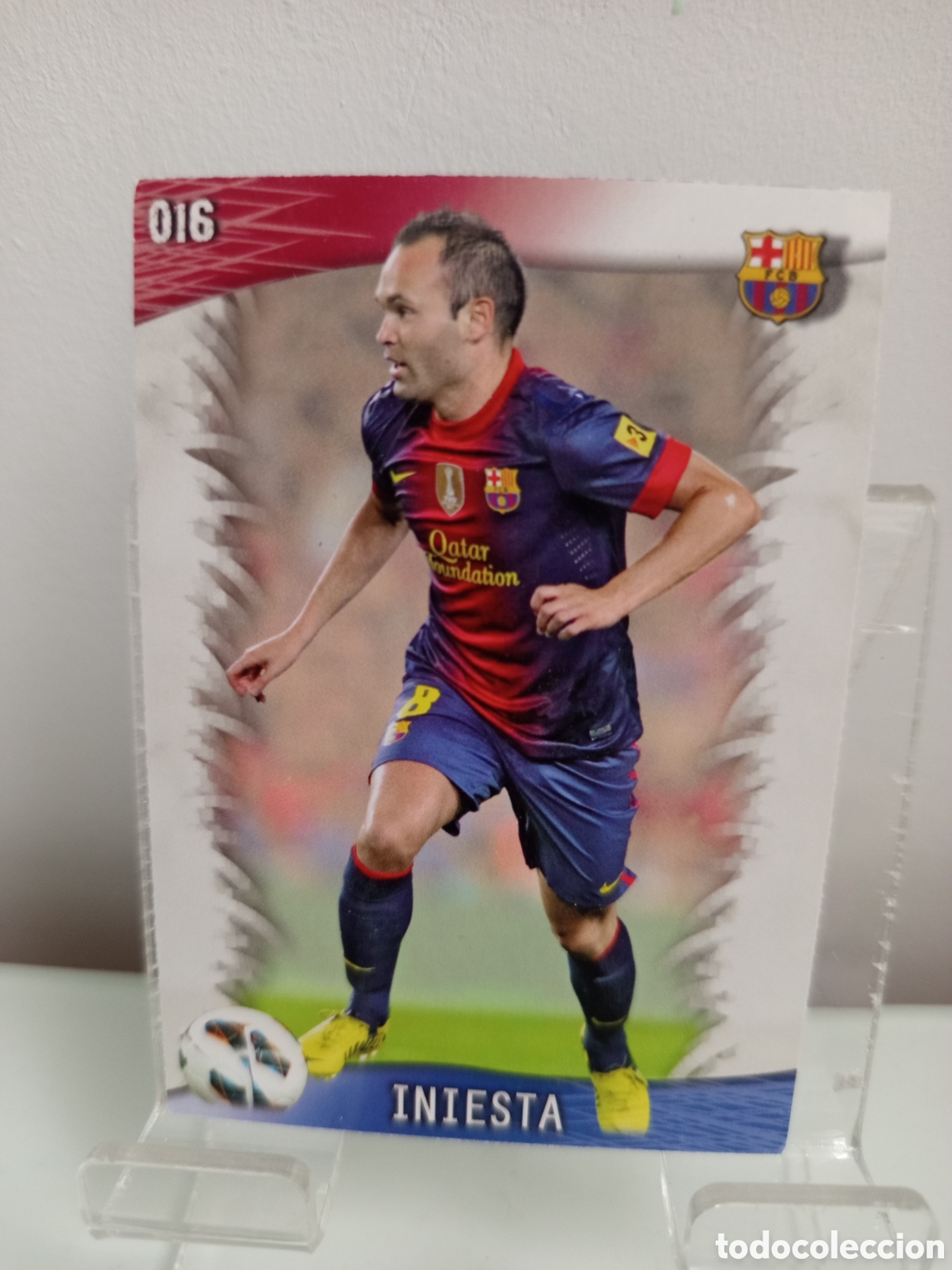 Cartes &agrave; collectionner de Football: ❇️ CROMO CARD ⚽ INIESTA BARCELONA 16 FICHAS LIGA QUIZ GAME 2014 13 14 2013 2014 MUNDICROMO ❇️