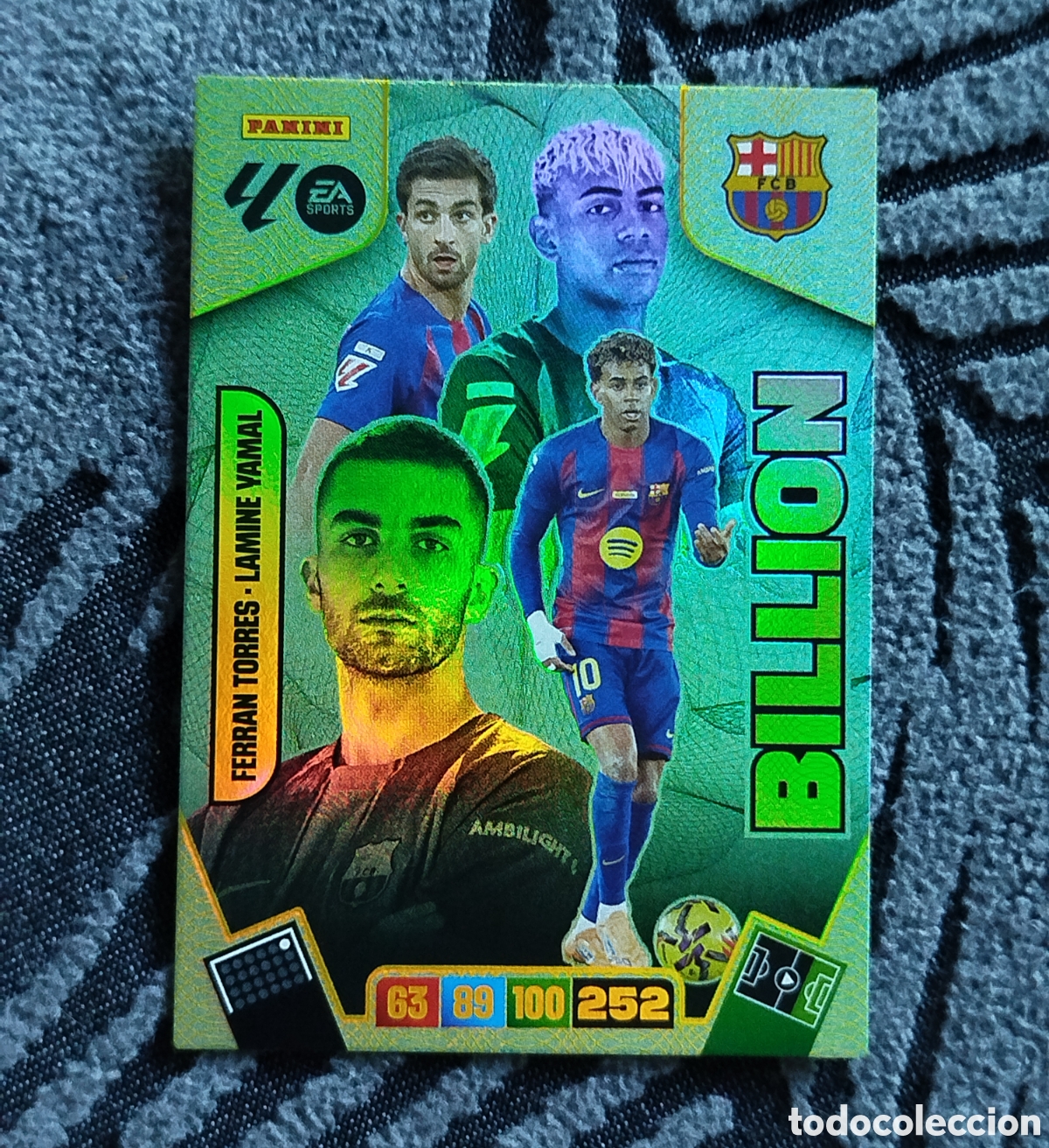 Cromos de F&uacute;tbol: BILLION LAMINE YAMAL FERRAN FC BARCELONA ADRENALYN XL 2025 2026 25 26 PANINI MOMENTUM CROMO CARD
