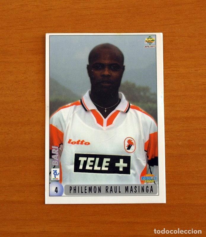 Cromos de F&uacute;tbol: Bari - N&ordm; 4 Philemon Ra&uacute;l Masinga-Carlo Cardascio - Mundicromo 1999-2000, 99-00 Calciatori-Italia