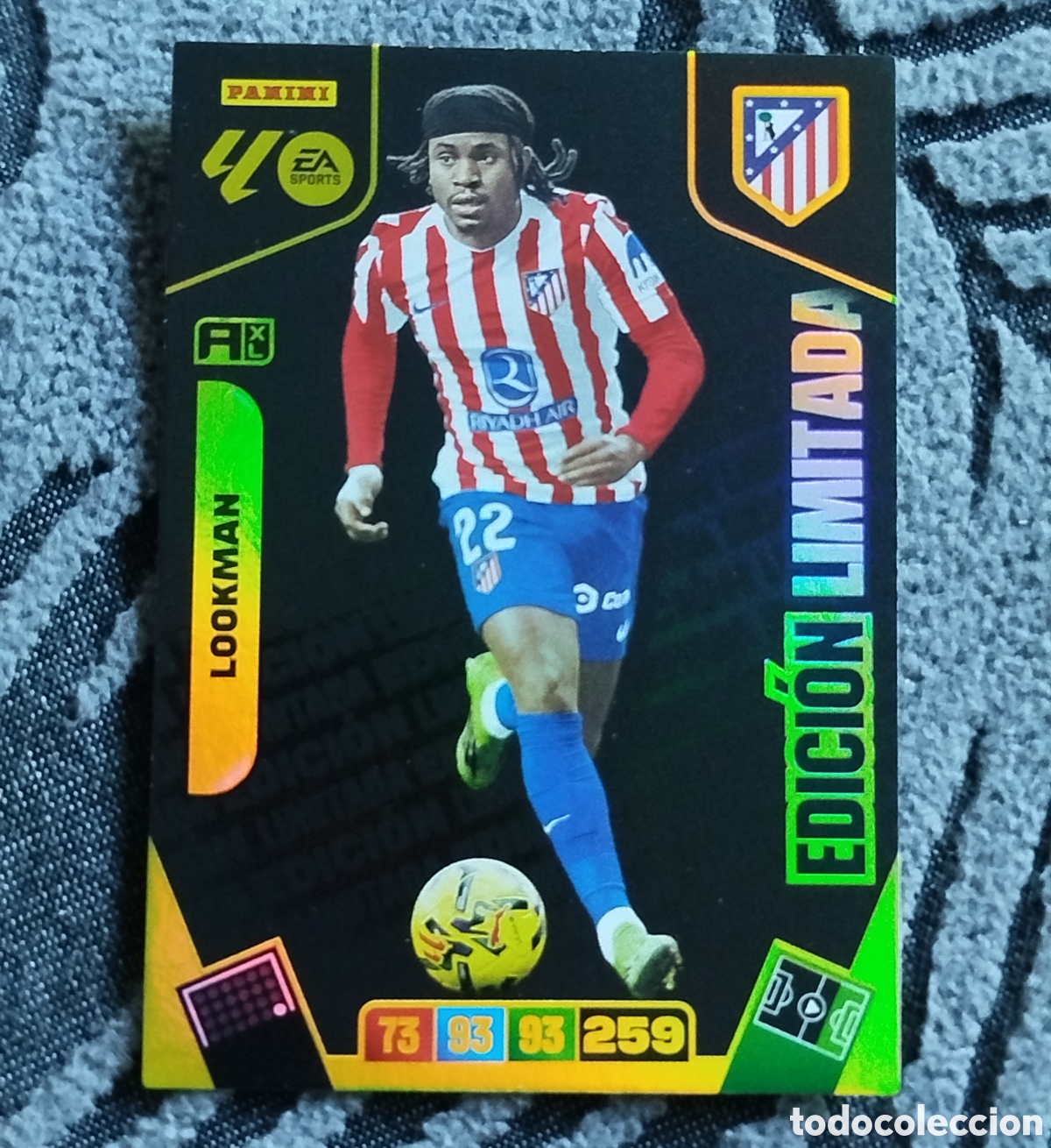 Cromos de F&uacute;tbol: EDICION LIMITADA LOOKMAN ATL&Eacute;TICO DE MADRID ADRENALYN XL 2025 2026 25 26 PANINI MOMENTUM CROMO CARD