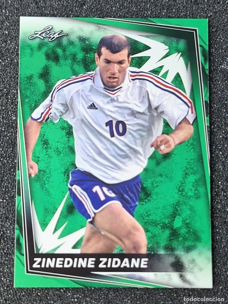 Cromos de F&uacute;tbol: Zinedine Zidane Francia Leaf Soccer 2024 #9 Green