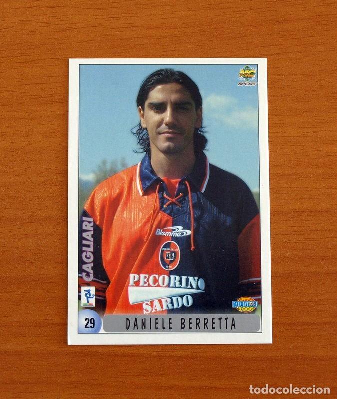 Cromos de F&uacute;tbol: Cagliari -N&ordm; 29 Daniele Berretta-Francois Modesto -Mundicromo 1999-2000, 99-00 Calciatori-Italia