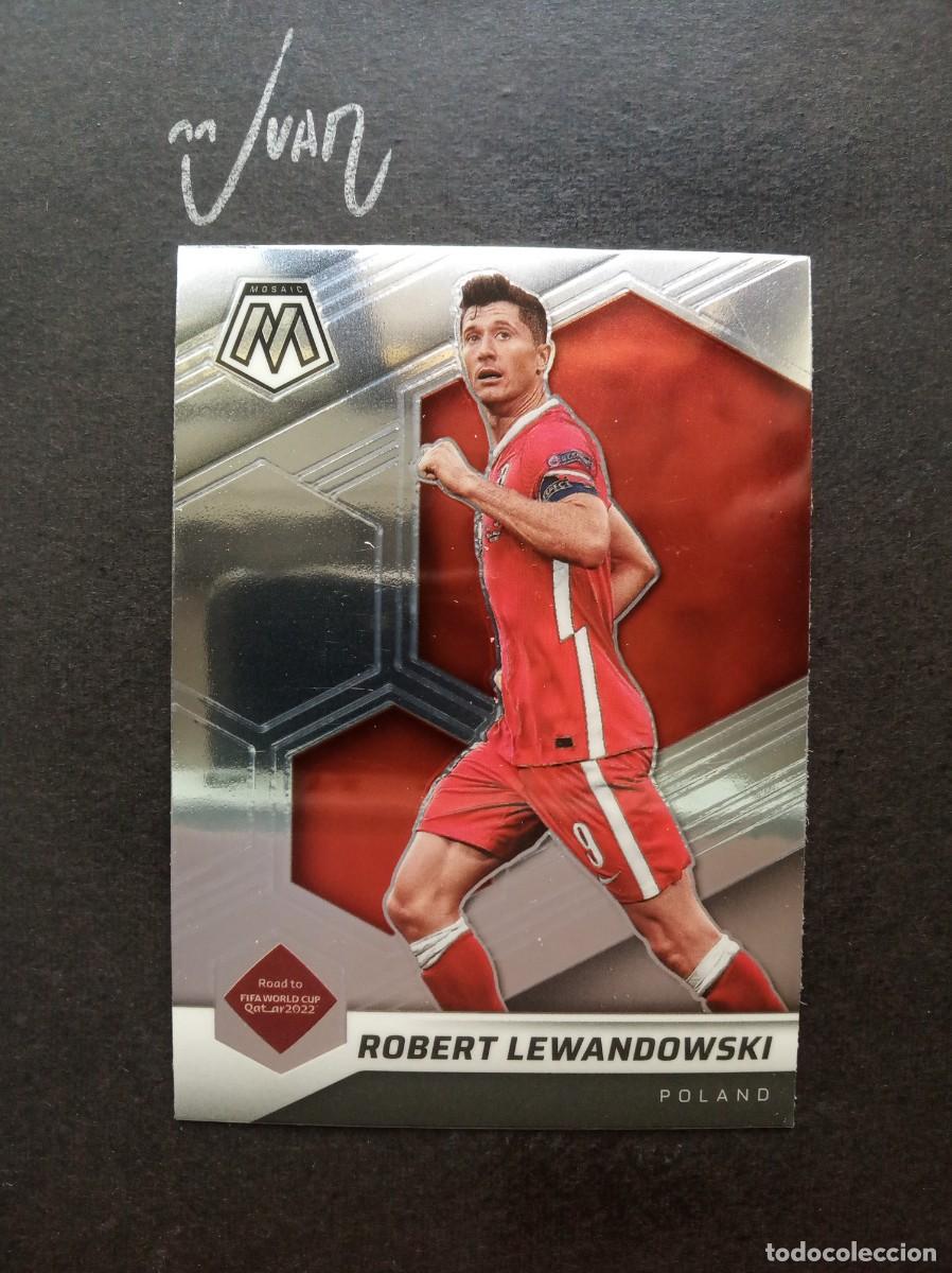 Cromos de F&uacute;tbol: 51 LEWANDOWSKI POLONIA BARCELONA ⚽ PANINI &reg; MOSAIC ROAD FIFA WORLD CUP QATAR 2021 2022 21 22 NUEVO