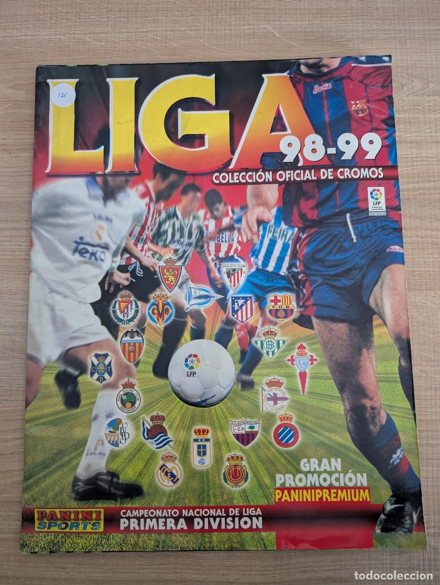 Cromos de F&uacute;tbol: &Aacute;lbum Liga 98 99 Panini COMPLETO (Contiene 452 cromos).