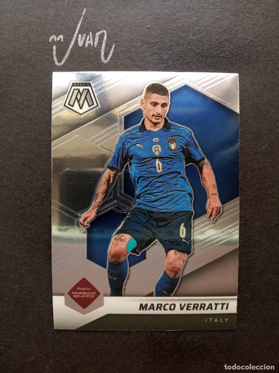 Cromos de F&uacute;tbol: 26 VERRATTI ITALIA PARIS SAINT-GERMAIN ⚽ PANINI &reg; MOSAIC ROAD FIFA WORLD CUP QATAR 2021 2022 21 22