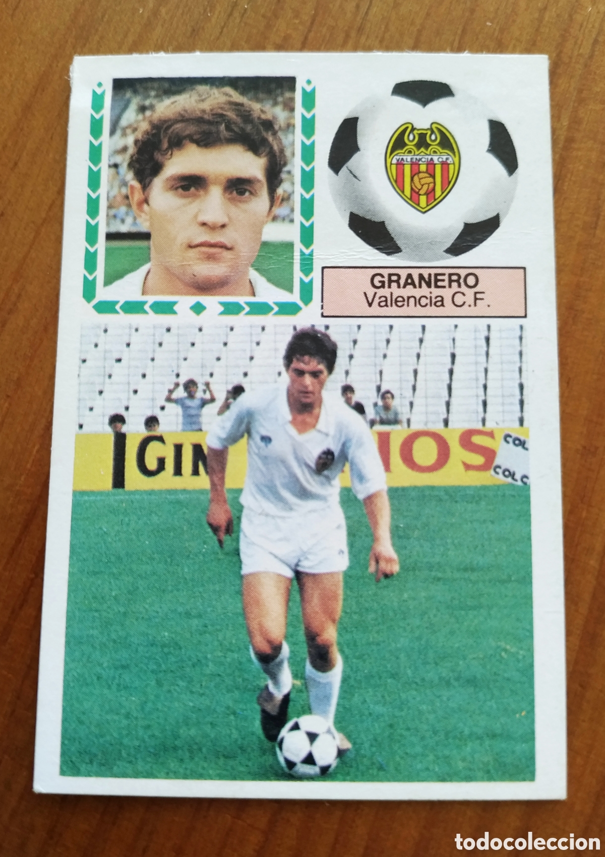 Cromos de F&uacute;tbol: GRANERO, COLOCA DEL VALENCIA C. F. ESTE, 83 84 DESPEGADO
